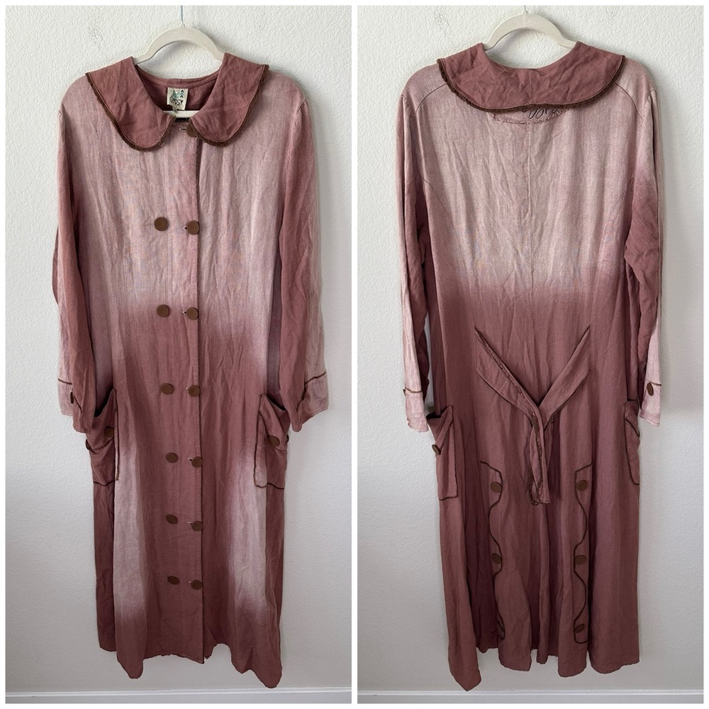 JADED GYPSY Lost in Love Coat Dusty Mauve SZ S/M NWT - Picture 2 of 7
